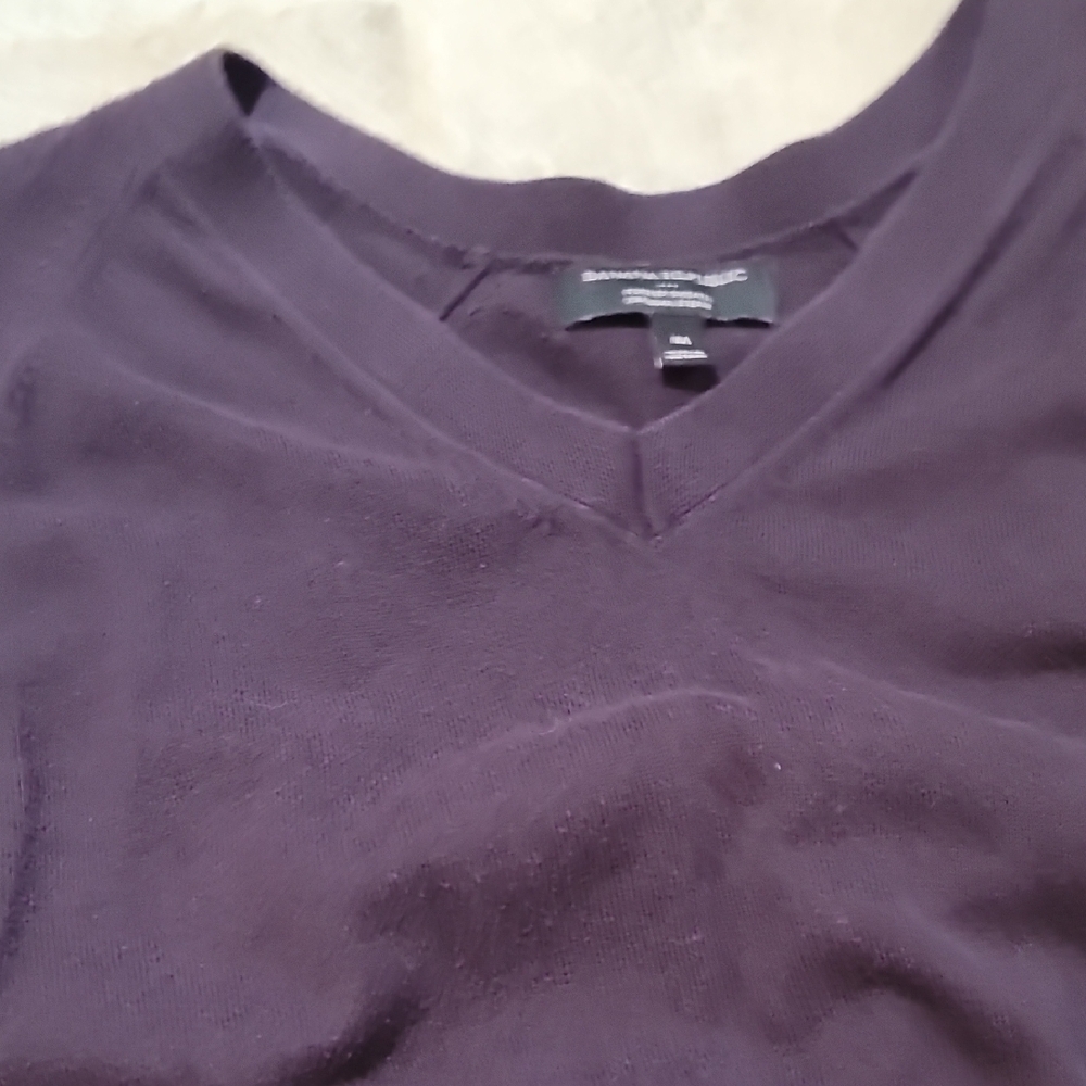 Banana Republic Purple V-Neck Sweater